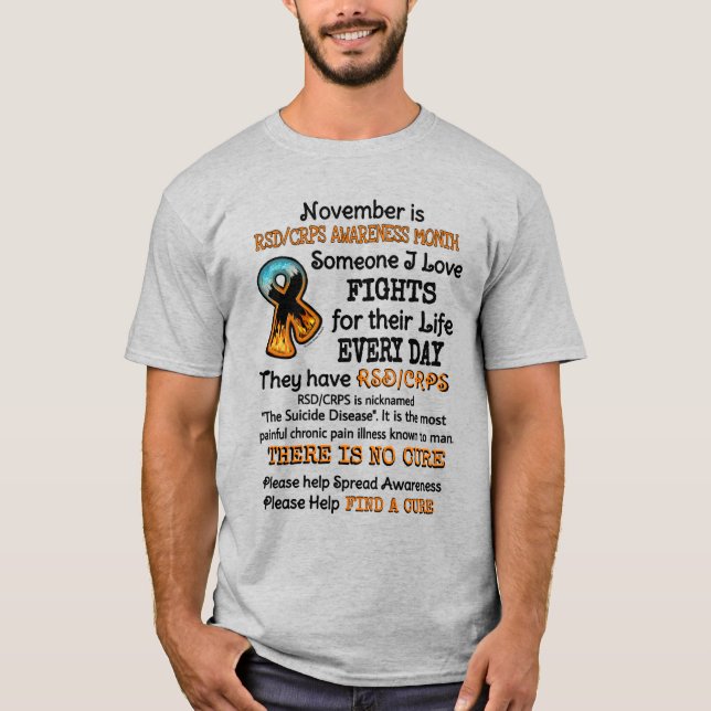 Camiseta Novembro... Alguém Que Eu Amo Luta (Frente)