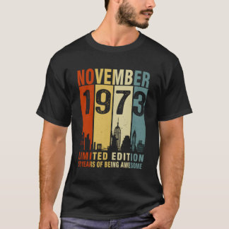 Camiseta Novembro De 1973 50 Anos De Incrível