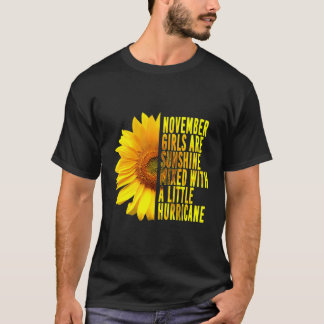 Camiseta Novembro Girls Sunshine Mistura Furacão Sunflower