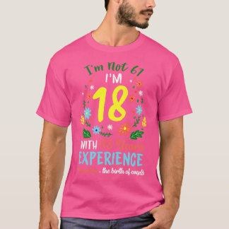Camiseta Novembro Meninas Flores De 61 Anos De Im Não 61 B