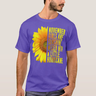 Camiseta Novembro Raparigas Sunshine Mied Furacão Sunflower