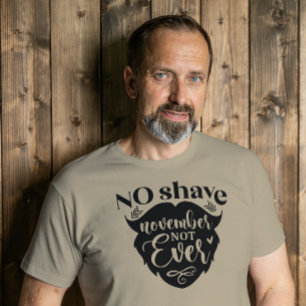 Camiseta Novembro Sem Barba Nunca