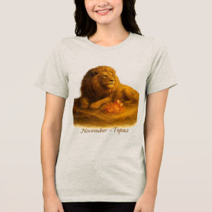Camiseta Novembro Topaz - Leão Regional e Cristal Ouro