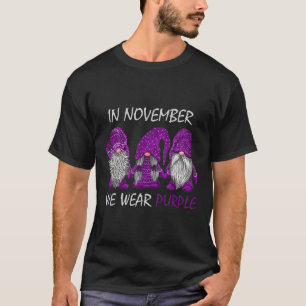 Camiseta Novembro Usamos Roxo - Conscientização do Alzheime