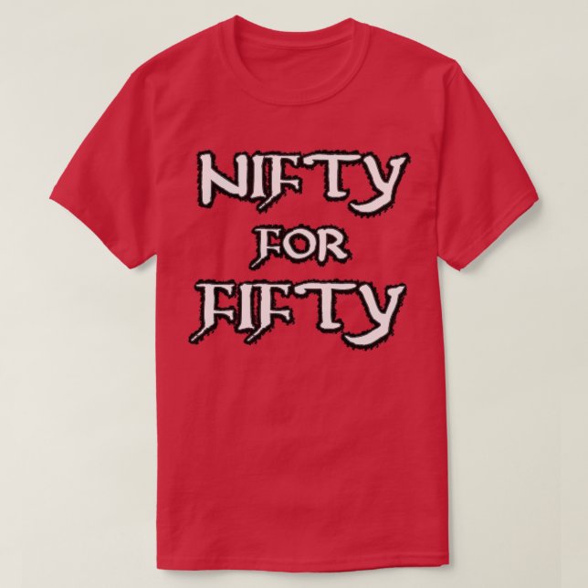 Camiseta Noventa por Cinquenta (Frente do Design)