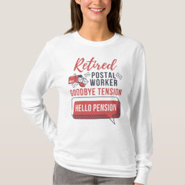 Camiseta Novidade da aposentadoria do trabalhador postal ap