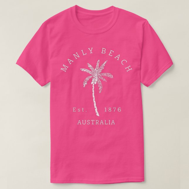 Camiseta Novidade da Palma da Austrália de Legal Manly Beac (Frente do Design)