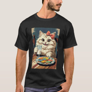 Camiseta Novidade de Gatinho Fofinho, Doce Gato Com Leite &