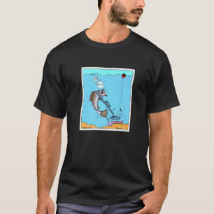 Camiseta Novidade de pesca de detecção de metal de peixe