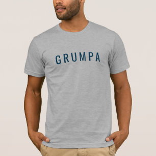 Camiseta Novidade Divertida Grumpa para Gráfico de Avô Mal-