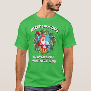 Camiseta Novidade Divertida Natal ENCENAÇÃO DE MOINHO DE VE