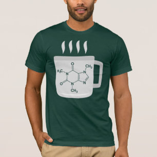 Camiseta Novidade engraçada do café da química da moléc