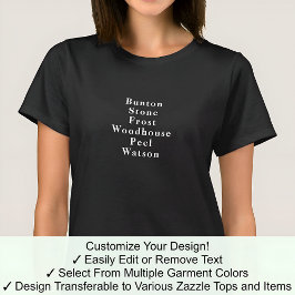 Camiseta Novidade Engraçada Jogo de Celebração do Nome Fore