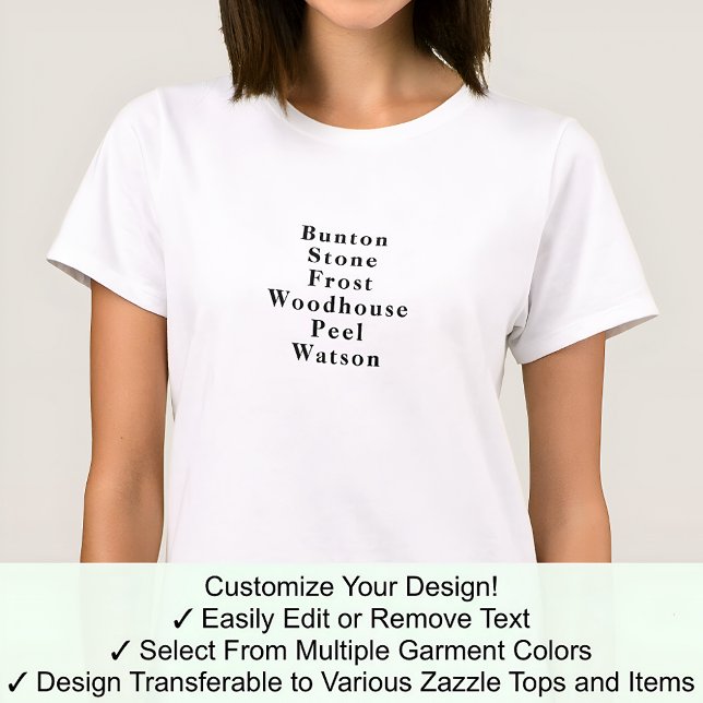 Camiseta Novidade Engraçada Jogo de Celebração do Nome Fore (Criador carregado)