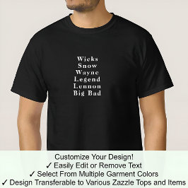 Camiseta Novidade Engraçada Nome Forename John Celebridade 