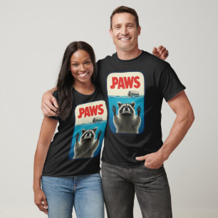 Camiseta Novidade Fofa Homens Crianças Mulheres Guaxinim En