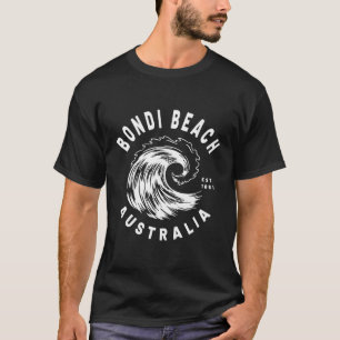 Camiseta Novidade na Onda Oceânica de Bondi Beach, Austráli