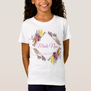 Camiseta Novidades em Jesus Cristo: Mulheres Cristãs Batism