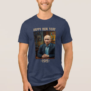 Camiseta Novo Ano Engraçado Vladimir Putin 2025