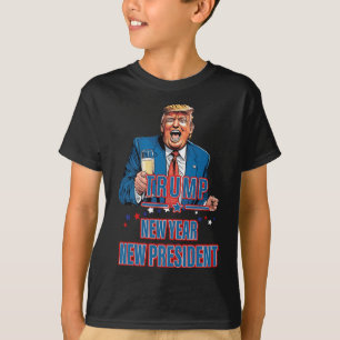 Camiseta Novo Ano Novo Presidente Funny Trump 2025 Tome Ame