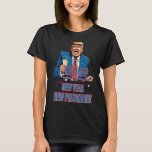Camiseta Novo Ano Novo Presidente Funny Trump 2025 Tome Ame