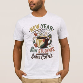 Camiseta Novo Ano Novos Alunos Mesmo Café Vintage