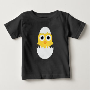 Camiseta Novo bebê pintinho para bater emoji