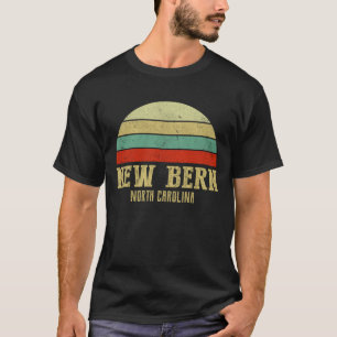 Camiseta NOVO BERN CAROLINA NORTE Vintage Retro Sunset