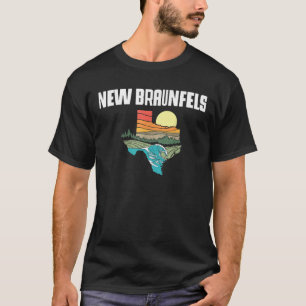 Camiseta Novo Braunfels Texas ao ar livre Vintage Nature Re