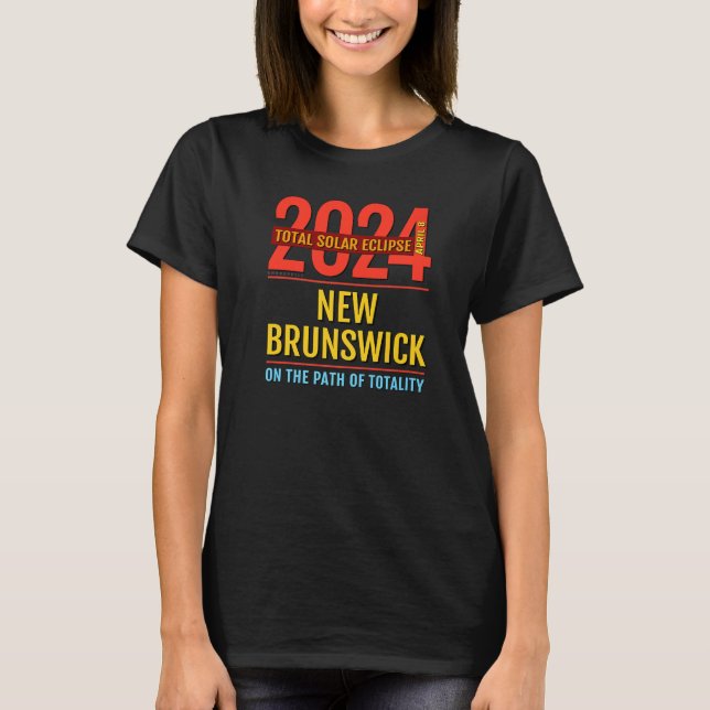 Camiseta Novo Brunswick NB Total Eclipse Solar 2024 4 Prem (Frente)