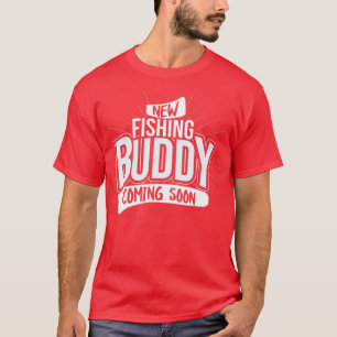 Camiseta Novo Buddy de Pesca chegando em breve, Baby Pregna