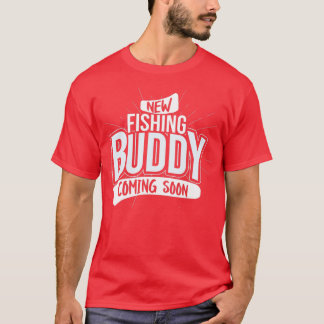 Camiseta Novo Buddy de Pesca chegando em breve, Baby Pregna