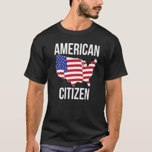 Camiseta Novo Cidadão Americano Bandeira Americana Cidadani