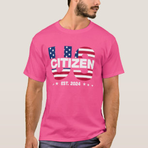 Camiseta Novo cidadão americano Est 2024 Homens americanos 