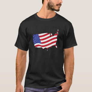 Camiseta Novo Cidadão Americano no Est 2023 Bandeira Americ