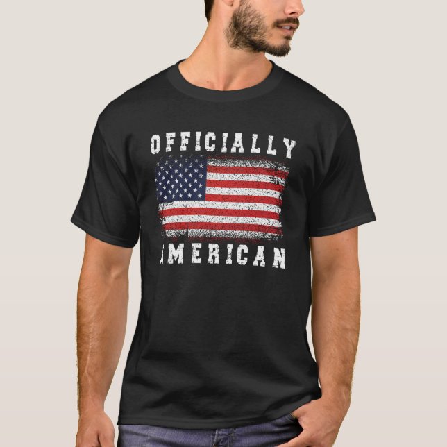 Camiseta Novo cidadão americano presente orgulhoso Cidadani (Frente)