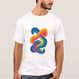 Camiseta Novo design abstrato colorido