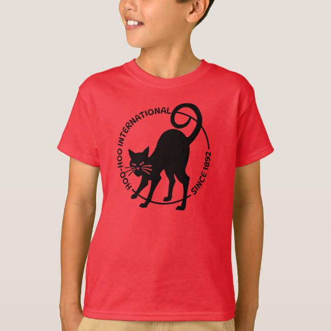 Camiseta Novo Design de Gato Preto  (Frente)