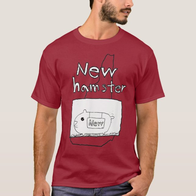 Camiseta Novo Hamster New Hampshire (Frente)