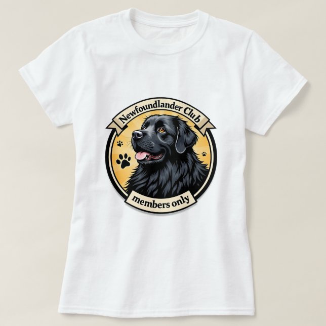 Camiseta Novo lançador "Clube - Somente Membros" (Frente do Design)