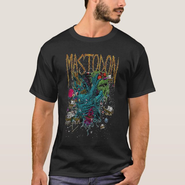 Camiseta novo logotipo mastodon best Essential TShirt161 (Frente)