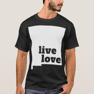 Camiseta Novo México ao vivo amor Novo México