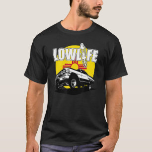 Camiseta Novo México Flag Chicano Cholo 3 Wheelin Mens Lowr