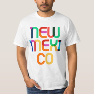 Camiseta Novo México Imagem Retrorna Pop de Arte Colorida T