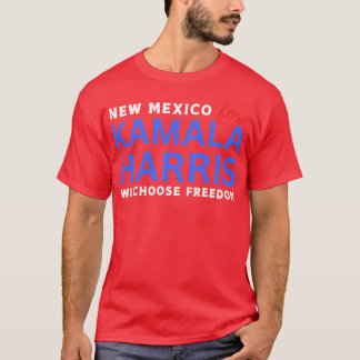 Camiseta Novo México Para Kamala Nós Escolhemos A Liberdade