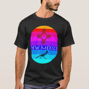 Camiseta Novo México - Retro Vintage Sunset Roadrunner