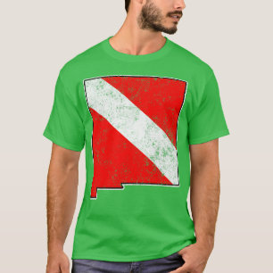 Camiseta Novo México Sinalizador De Mergulho Scuba Estado M