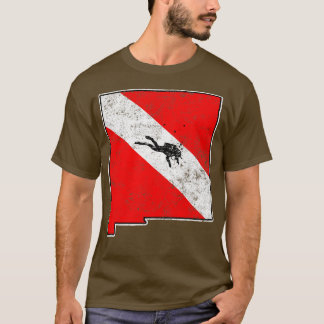 Camiseta Novo México Sinalizador De Mergulho Scuba Estado M