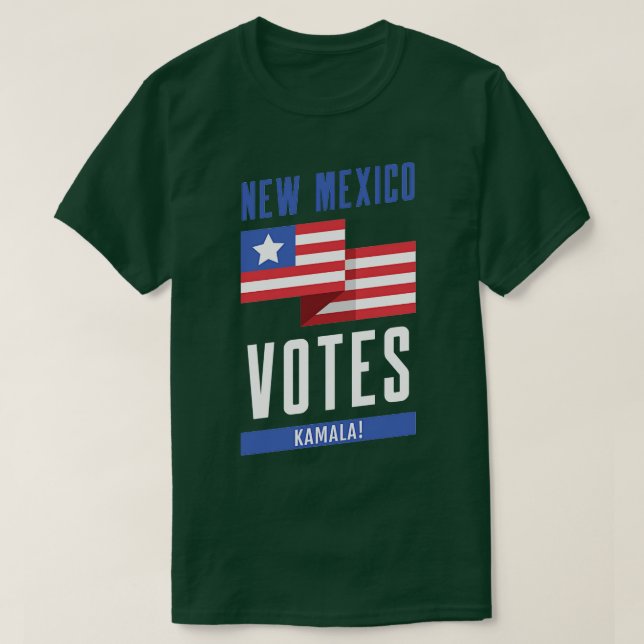 Camiseta Novo México vota Kamala (Frente do Design)
