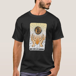 Camiseta Novo nível de moeda Evolução de moeda metálica Cry